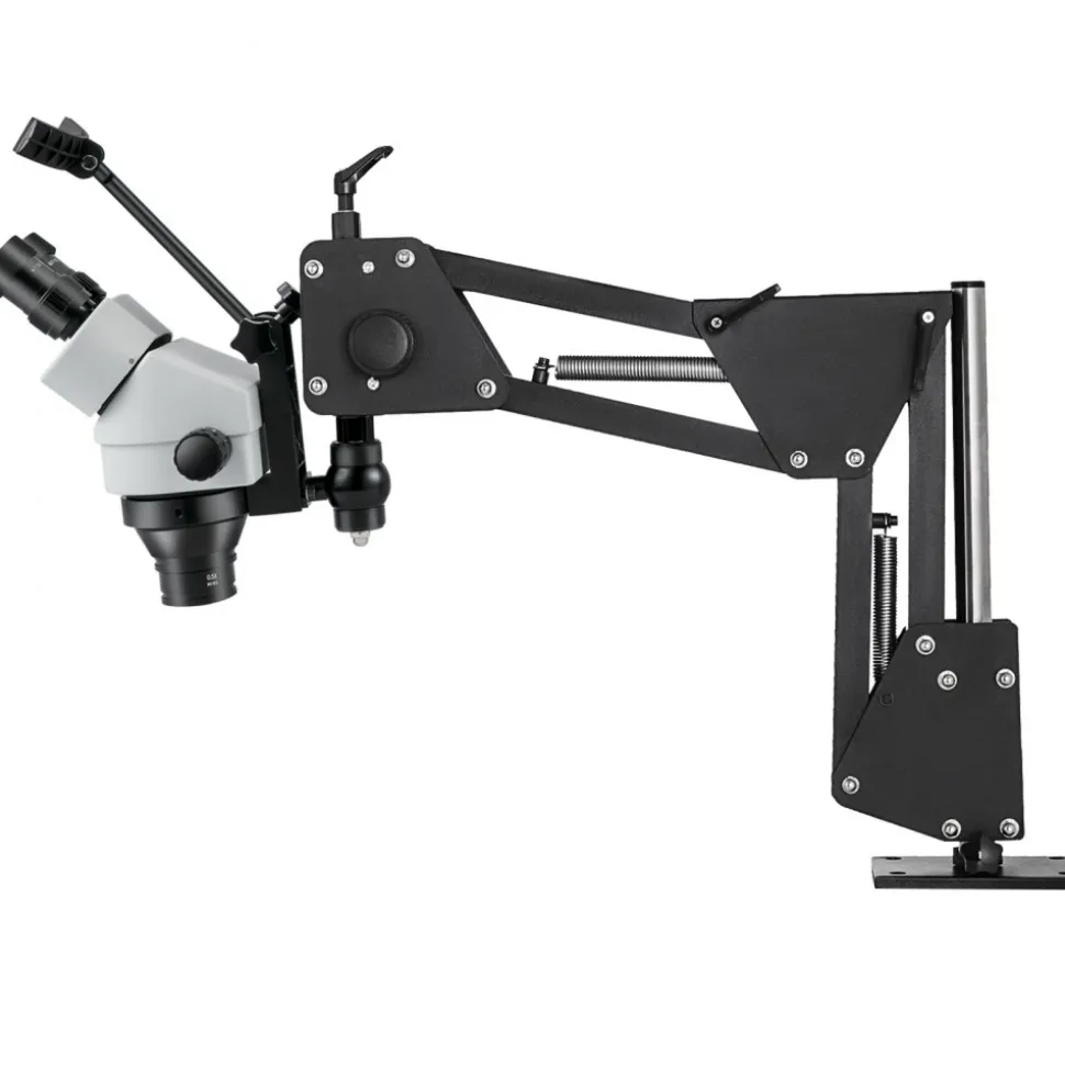 VEVOR Micro Inlaid Mirror Multi-Directional Microscope with Spring Bracket Multi-Directional Micro-Setting Microscope Microscope Gem Diamond Setting Machine with Stand Jewelry Tools 7X-45X