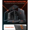 VEVOR Mid-Tower PC Case, Dual Chamber, Gaming Computer Case with Tempered Glass Panels, Magnetic Dust Filter, Cable Management, for GPU up to 410 mm in Length, Compatible with ATX/M-ATX/ITX, No Fan