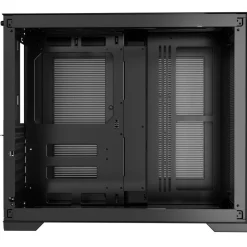 VEVOR Mid-Tower PC Case, Dual Chamber, Gaming Computer Case with Tempered Glass Panels, Magnetic Dust Filter, Cable Management, for GPU up to 410 mm in Length, Compatible with ATX/M-ATX/ITX, No Fan