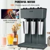 VEVOR Milkshake Machine, 375W x 3 Milkshake Maker Mixer, Triple Head Drink Mixer Blender Machine, 3-Speed Milkshake Blender with 3 x 820ml Stainless Steel Cup for Commercial