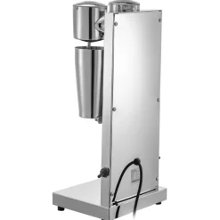 VEVOR Milkshake Maker Kit, Stainless Steel Electric Milkshake Maker, 180W Milkshake Machine, Double Head Classic Milkshake Maker with 800ml Cup, Silver Milkshake Maker Machine, 2 Speed Adjustable