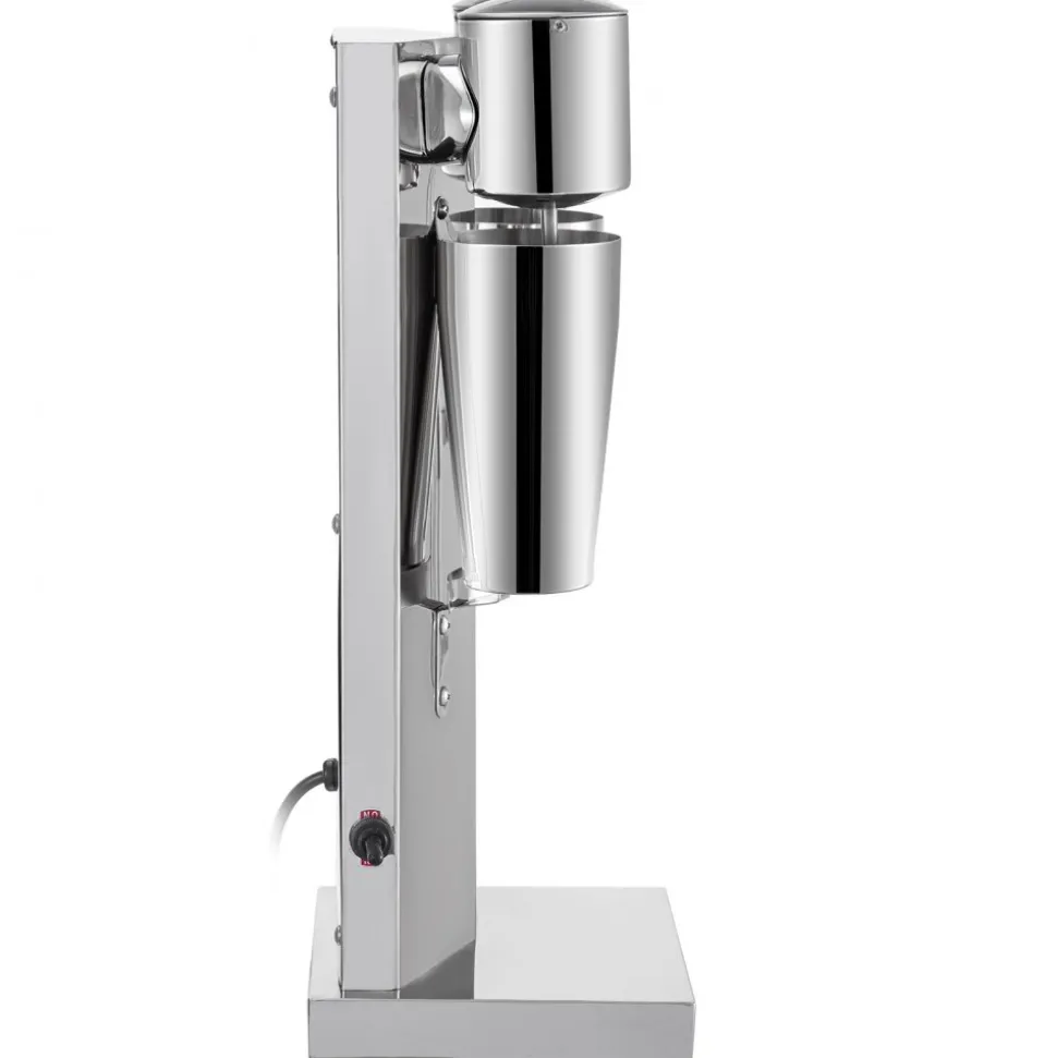 VEVOR Milkshake Maker Kit, Stainless Steel Electric Milkshake Maker, 180W Milkshake Machine, Double Head Classic Milkshake Maker with 800ml Cup, Silver Milkshake Maker Machine, 2 Speed Adjustable