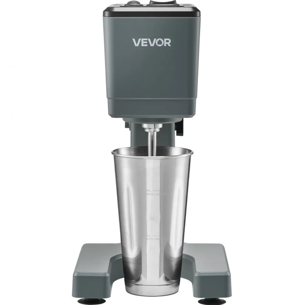 VEVOR Milkshake Maker, 150W Milk Shake Maker Mixer, Single Head Drink Mixer Blender Machine, Dual-Speed Adjustment Milkshake Blender with Stainless Steel Cup, for Home, Kitchen, Bar & Beverage Shop