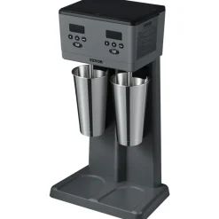 VEVOR Milkshake Maker, 375W x 2 Electric Milkshake Machine, Commercial Double Heads Drink Mixer Blender, LED Intelligent Microswitch, 3-Speed Milkshake Mixer with 2 x 820 ml Stainless Steel Cups