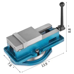 VEVOR Milling Vise 4 Inch,Bench Clamp Vise High Precision Clamping,Mill Vise Ductile Iron Material with 360 Degree Swiveling Base