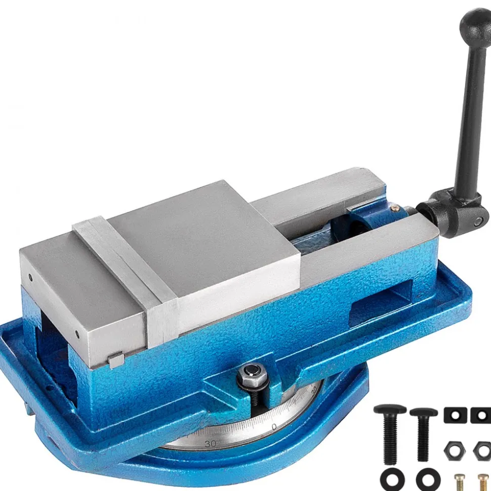 VEVOR Milling Vise 4 Inch,Bench Clamp Vise High Precision Clamping,Mill Vise Ductile Iron Material with 360 Degree Swiveling Base