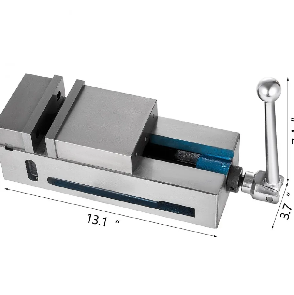 VEVOR Milling Vise 4"/100mm,Bench Clamp Vise Nodular Cast Iron Material,Clamping Vise Clamping Force 19KN Max, Milling Machine Vise