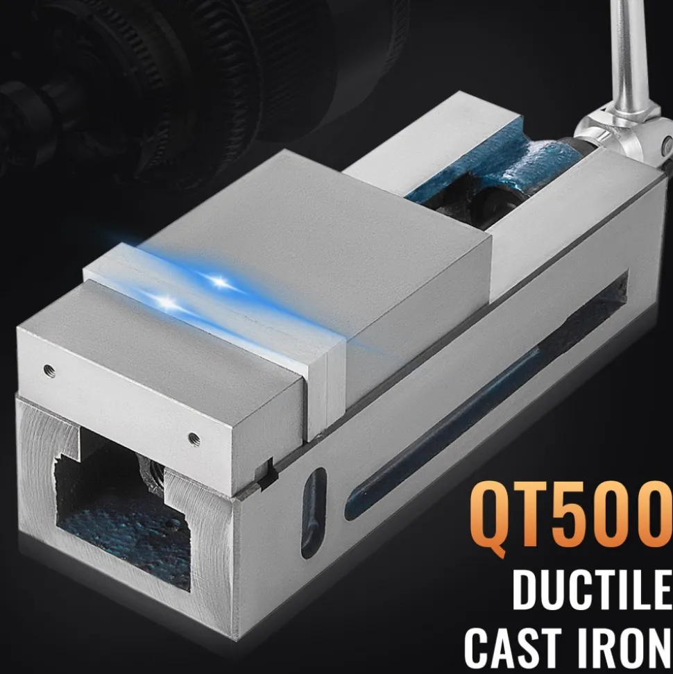 VEVOR Milling Vise 4"/100mm,Bench Clamp Vise Nodular Cast Iron Material,Clamping Vise Clamping Force 19KN Max, Milling Machine Vise
