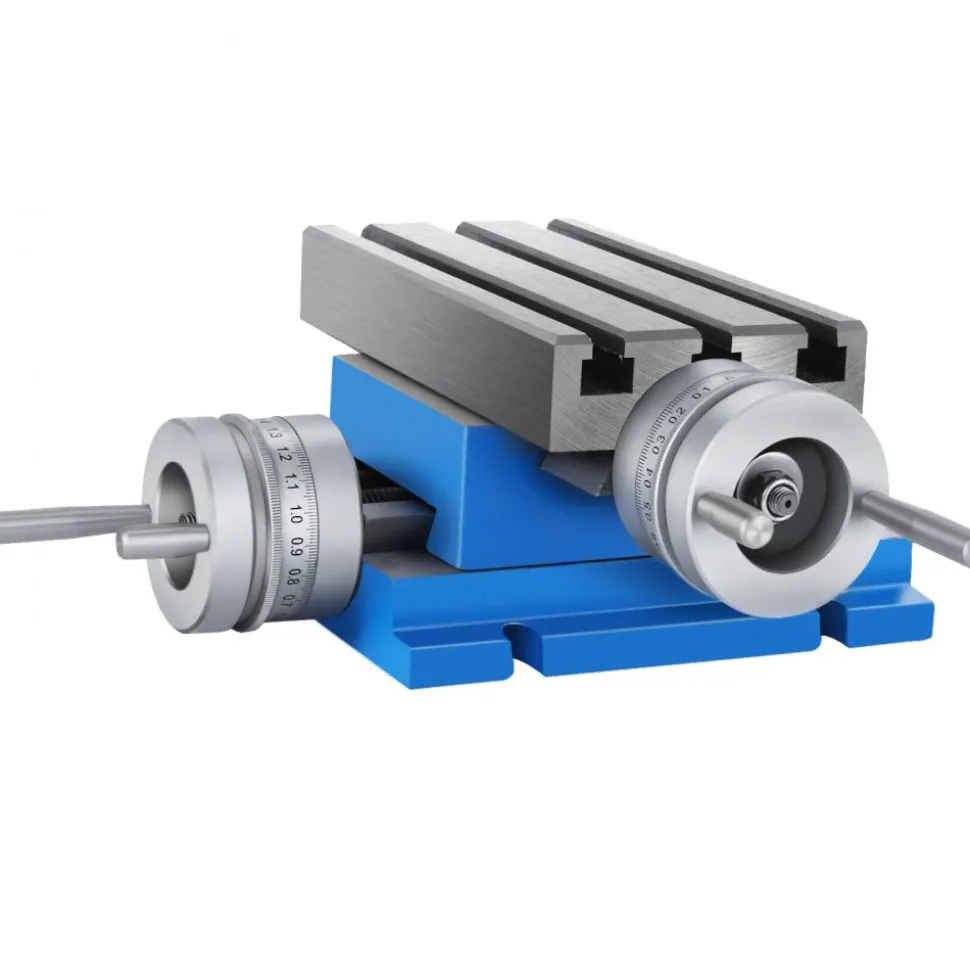 VEVOR Milling Working Table - 7.3 X 4 Inch Worktable - Compound Slide Table Milling Working Cross Table Machine for All Drill Stands Bench Drilling Milling Machine (7.3" X 4")