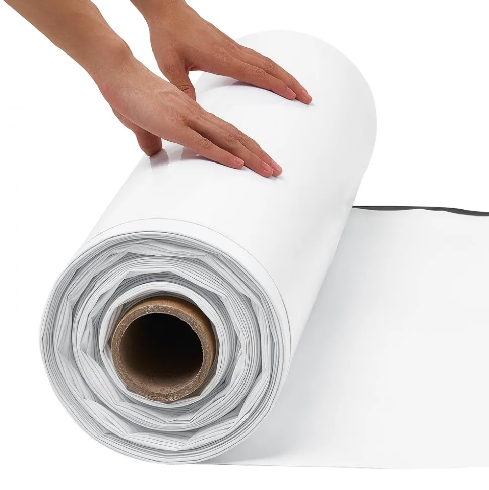 VEVOR 12 Mil Plastic Sheeting 10' x 100' Heavy Duty Thick Polyethylene Roll, Plastic Drop Cloth Painters Tarp, Polyethylene Covering for Crawl Space Vapor Barrier, Weed Control, Garden, Black & White