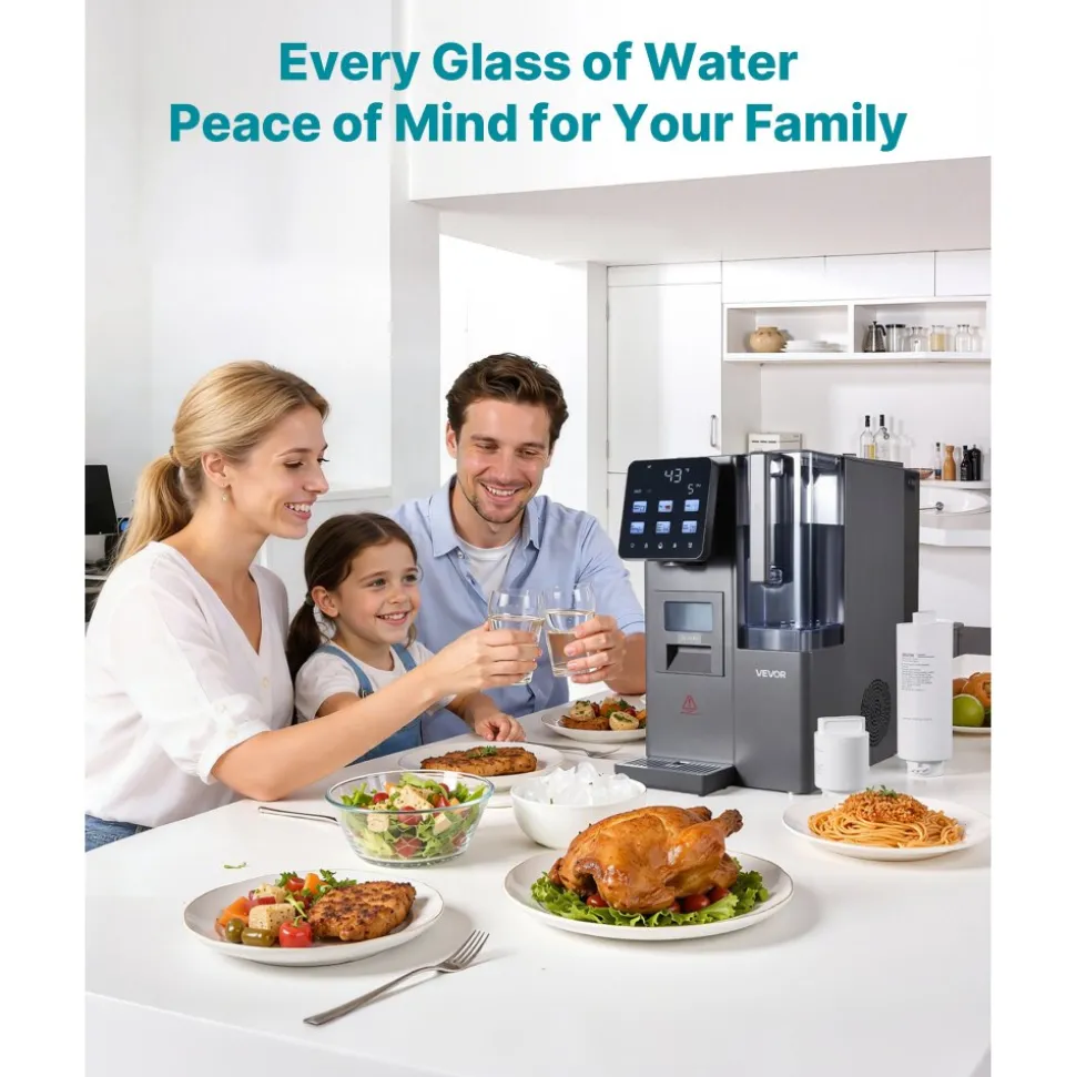 VEVOR Mineralization Filter Replacement – Remineralization Alkaline Water Filter for Reverse Osmosis System, Balances pH & Restores Minerals, Compatible with X811B Ice Maker Water Dispenser