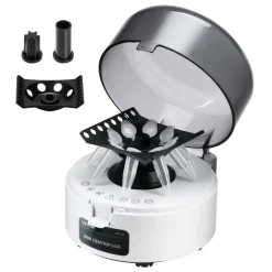 VEVOR Mini Centrifuge Machine, 3013xg RCF Electric Laboratory Centrifuge Machine with 2-in-1 Rotor for 0.2/1.5/2ml Tube Capacity, Fixed Speed 7000r/min, Low Noise, Widely Used in Various Experiments