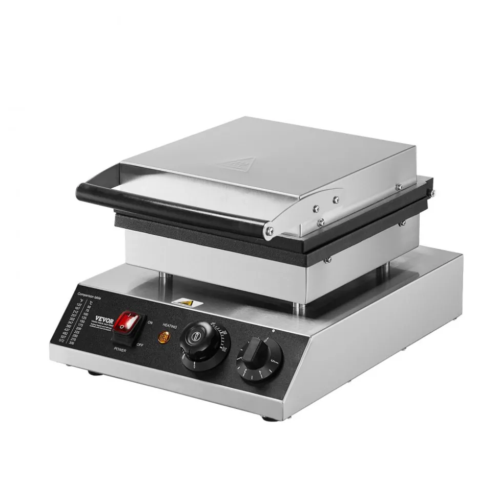 VEVOR Mini Dutch Pancake Maker, 25PCS 43mm Diameter Dorayaki Baker Machine, 1700W Commercial Electric Poffertjes Grill, Non-stick Stainless Steel, Temp & Time Control, for Home Kitchen Restaurant