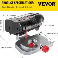 VEVOR Mini Miter Cut-off Chop Saw, Two 2-5/16