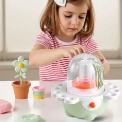 VEVOR Mini Pottery Wheel, 2 in and 3 in Turntables, Adjustable Speed, Electric Clay Wheel for Kids and Beginners, Complete Pottery Set with Clay Sculpting Tools, Gift for Boys and Girls, Green