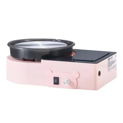VEVOR Mini Pottery Wheel, 6 inch Turntable, Forward and Reverse Rotation, Adjustable Speed, Electric Clay Wheel for Kids and Adults, with Clay Shaping Tools, for Home DIY, Pottery Classes, Pink