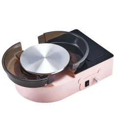 VEVOR Mini Pottery Wheel, 6 inch Turntable, Forward and Reverse Rotation, Adjustable Speed, Electric Clay Wheel for Kids and Adults, with Clay Shaping Tools, for Home DIY, Pottery Classes, Pink