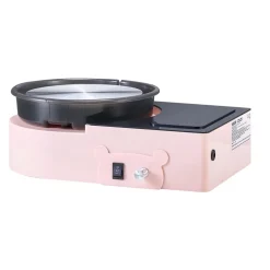 VEVOR Mini Pottery Wheel, 6 inch Turntable, Forward and Reverse Rotation, Adjustable Speed, Electric Clay Wheel for Kids and Adults, with Clay Shaping Tools, for Home DIY, Pottery Classes, Pink