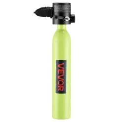 VEVOR Mini Scuba Tank, 1L Portable Diving Tank for Underwater Breathing, Reusable Lung Diving Cylinder up to 20 Minutes Dive Time, Emergency Rescue Pony Bottle with Adapter & Goggles for Snorkeling