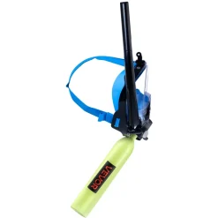 VEVOR Mini Scuba Tank with Sub-Mask, 0.5L Portable Small Diving Tank for Underwater Breathing, Reusable Lung Diving Cylinder up to 10 Minutes Dive Time, Emergency Rescue Pony Bottle for Snorkeling