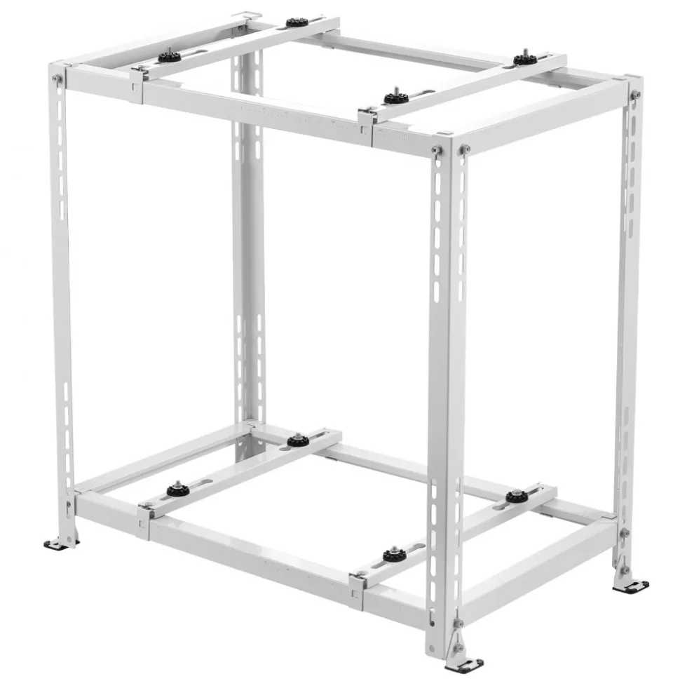 VEVOR Mini Split Ground Stand, Anti-Vibration Mini Split Stand for 9000-18000 BTU Ductless Air Conditioner Heat Pump, Heavy Duty AC Base Bracket Floor Mount w/ 551LBS Max. Load,Dual Levels