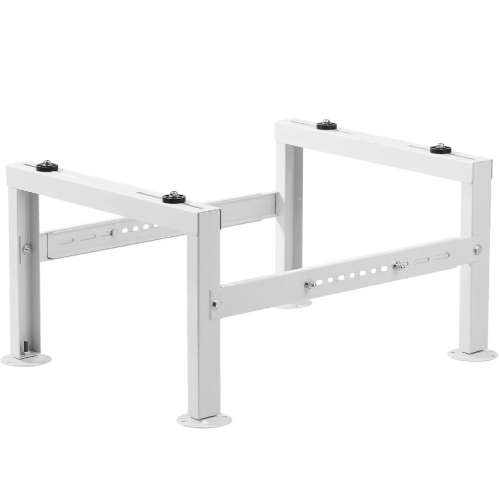 VEVOR Mini Split Ground Stand, Adjustable Anti-Vibration Mini Split Stand for 9000-24000 BTU Ductless Air Conditioner Heat Pump, Heavy Duty AC Base Bracket Floor Mount w/ 551LBS Max. Load Capacity