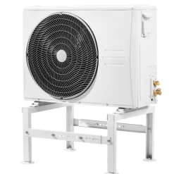 VEVOR Mini Split Ground Stand, Adjustable Anti-Vibration Mini Split Stand for 9000-24000 BTU Ductless Air Conditioner Heat Pump, Heavy Duty AC Base Bracket Floor Mount w/ 551LBS Max. Load Capacity