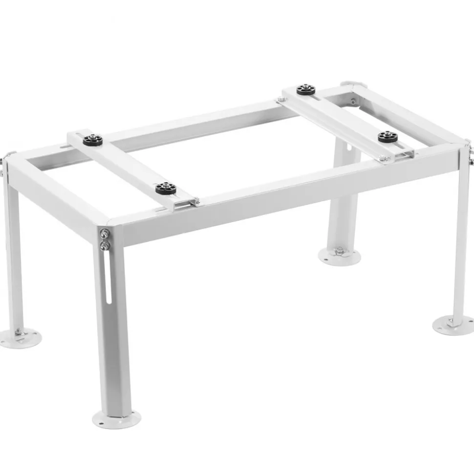 VEVOR Mini Split Ground Stand, Adjustable Anti-Vibration Mini Split Stand for 9000-36000 BTU Ductless Air Conditioner Heat Pump, Heavy Duty AC Base Bracket Floor Mount w/ 661LBS Max. Load Capacity