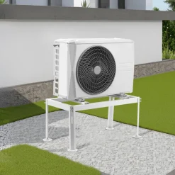 VEVOR Mini Split Ground Stand, Adjustable Anti-Vibration Mini Split Stand for 9000-36000 BTU Ductless Air Conditioner Heat Pump, Heavy Duty AC Base Bracket Floor Mount w/ 661LBS Max. Load Capacity