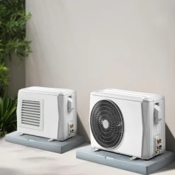 VEVOR Mini Split Pad, for 9000-36000BTU Ductless Air Conditioner Heat Pump Systems, 38 x 18 x 3 inch Plastic Outdoor Condenser Equipment Anti-Vibration Pads for Heat Pump System, Max Load 400 lbs