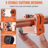 VEVOR Mini Tubing Cutter, 1/8" - 1-1/8" O.D. Mini Copper Pipe Cutter, Heavy Duty Compact Tube Cutter Tool with High-Speed SKD Blade for Copper, Aluminum, Galvanized, Plastic Pipes