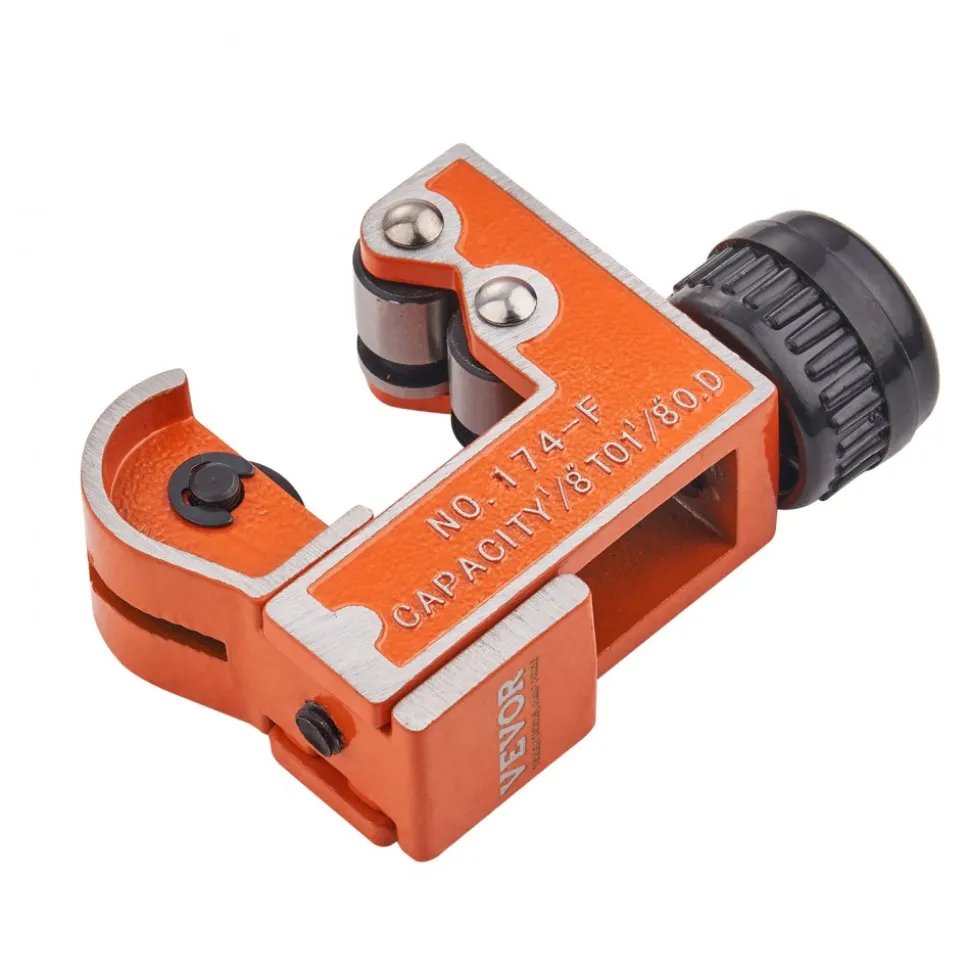 VEVOR Mini Tubing Cutter, 1/8" - 1-1/8" O.D. Mini Copper Pipe Cutter, Heavy Duty Compact Tube Cutter Tool with High-Speed SKD Blade for Copper, Aluminum, Galvanized, Plastic Pipes