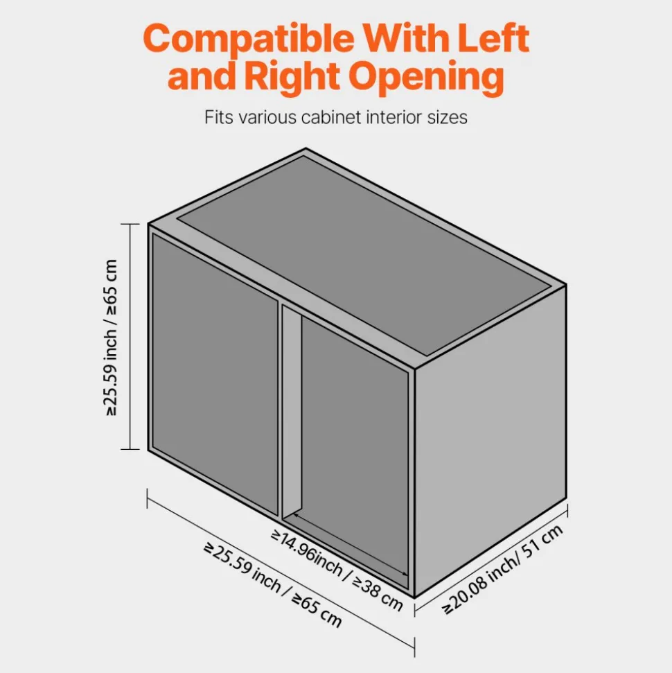 VEVOR Min 15"W Opening Blind Corner Pull Out Organizer, 2 Tier 4 Shelf Kitchen Cabinet Organizer, Chrome Carbon Steel Storage Basket, Slide Out Storage Organizer, Left & Right Open Compatible