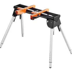 VEVOR Miter Saw Stand, 330lbs Load Capacity Steel Collapsible Stand for Miter Saw with One-piece Mounting Brackets Clamps, 29.1