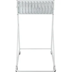 VEVOR Mobile Blueprint Storage Rack, Plan Holder with 12 Pivot Brackets, Mobile Blueprint Holder Adjustable Height & Length, Poster Display Rack for Office and Home (Rack Only Without Clamps)