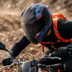 VEVOR Modular Motorcycle Helmet, Flip up Full Face Helmet with Dual Visor, Lightweight Comfortable Adult Motocross Street Bike Helmet for Men and Women - DOT & ECE Approved (M Size)