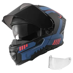 VEVOR Modular Motorcycle Helmet, Flip up Full Face Helmet with Dual Visor, Lightweight Comfortable Adult Motocross Street Bike Helmet for Men and Women - DOT & ECE Approved (M Size)