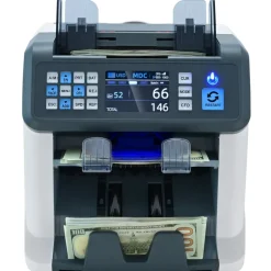 VEVOR Money Counter Machine, Bill Counter with Mixed Denomination, 2CIS, SN, UV, IR, MG, DD Counterfeit Detection, Multi Currency, Value Counting Cash Counter and Sorter, Printer Enabled
