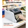 VEVOR Money Counter Machine, 1200 Notes/Minute, Cash Counter with Value Count, UV/MG/IR/DD/DBL/HLF/CHN Counterfeit Detection, TFT Display, Money Counting Machine Mixed Denomination for Dollar and Euro