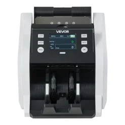 VEVOR Money Counter Machine, 1200 Notes/Minute, Cash Counter with Value Count, UV/MG/IR/DD/DBL/HLF/CHN Counterfeit Detection, TFT Display, Money Counting Machine Mixed Denomination for Dollar and Euro