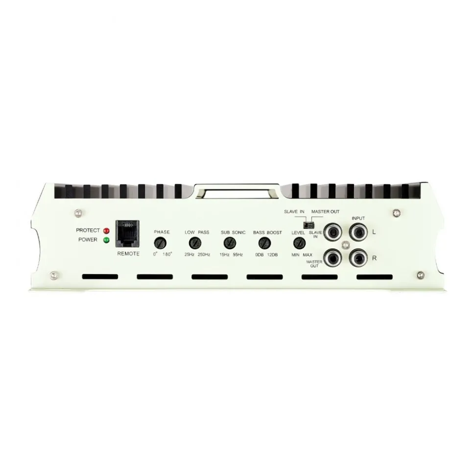 VEVOR Monoblock Car Amplifier, 400W RMS MAX, 1/2/4 Ohm Stable, 1-Channel Class D Car Audio Amplifier with Remote Subwoofer Level Control, Low Pass Filter, Bass Boost & Phase Shift, Volume Controller
