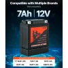 VEVOR Motorcycle Battery, 12 Volt 7Ah, LiFePO4 Lithium Pre-Charged Powersports Battery, Maintenance Free & High Performance, Compatible with ATV, Motorcycle, Jet Skis, Scooter, UTV, and More