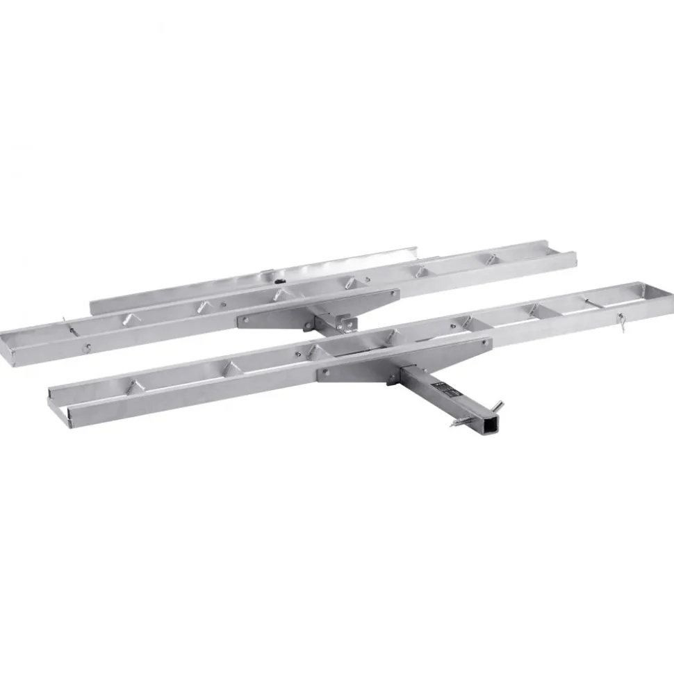 VEVOR Motorcycle Carrier, 2-Bike 600 LBS Aluminum Motorcycle Carrier Hitch Mount, Loading Ramp, Scooter Dirt Bike Trailer Hauler, Ratchet Straps and Stabilizer, for Car, Truck with 2" Hitch Receiver