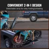 VEVOR Motorcycle Carrier, 600 LBS Steel Motorcycle Carrier Hitch Mount with Loading Ramp, Scooter Dirt Bike Trailer Hauler with Ratchet Straps and Stabilizer, for Car, Truck with 2" Hitch Receiver