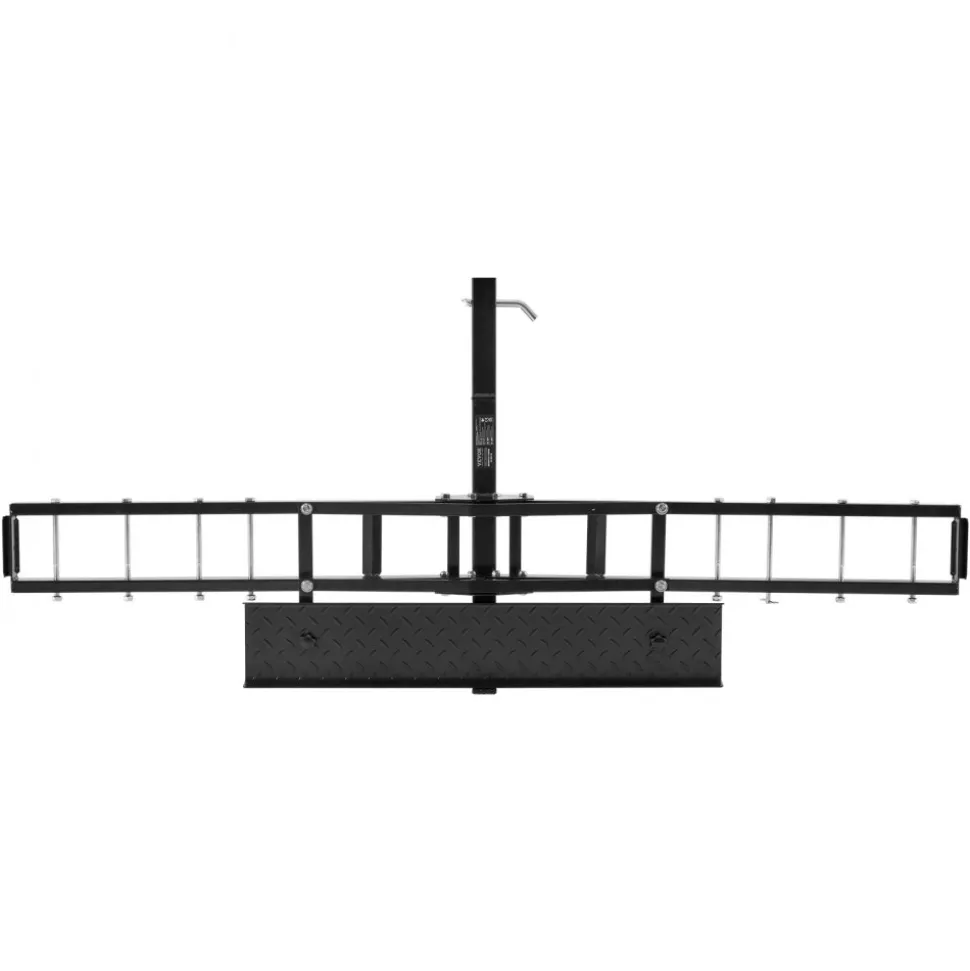 VEVOR Motorcycle Carrier, 600 LBS Steel Motorcycle Carrier Hitch Mount with Loading Ramp, Scooter Dirt Bike Trailer Hauler with Ratchet Straps and Stabilizer, for Car, Truck with 2" Hitch Receiver