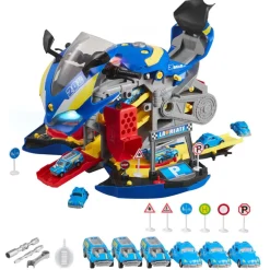 VEVOR Motorcycle Engine Toy, 25 Pieces, Motorcycle Mechanic Toy with Removable Parts, Lights & Sounds, Simulated Riding & Track Racing, Kids Mechanic Workshop Set for Toddler 3 Years and Up, Blue