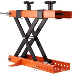 VEVOR Motorcycle Lift, 500 kg Motorcycle Center Scissor Lift Jack with Saddle & Safety Pin, Steel Motorcycle Jack Hoist Stand for Street Bikes, Cruiser Bikes, Touring Motorcycles