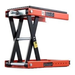 VEVOR Motorcycle Lift, 1500 lbs Motorcycle Scissor Lift Jack with Wide Deck & Lock Pin, 4.13"-13.77" Center Hoist Crank Stand, Steel Scissor Jack for Street Bikes, Cruiser Bikes, Touring Motorcycles