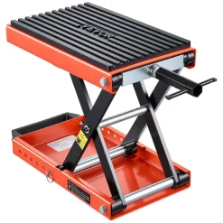 VEVOR Motorcycle Lift, 1500 lbs Motorcycle Scissor Lift Jack with Wide Deck & Lock Pin, 4.13