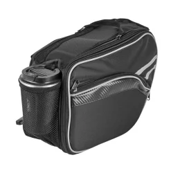 VEVOR Motorcycle Saddlebag, 30 L (15 L x 2) Large Capacity Side Saddle Bag with Waterproof Rain Cover and Straps, Compatible with Most Motorcycles, Outdoor Sports Motorbike Luggage Storage Bag, Black